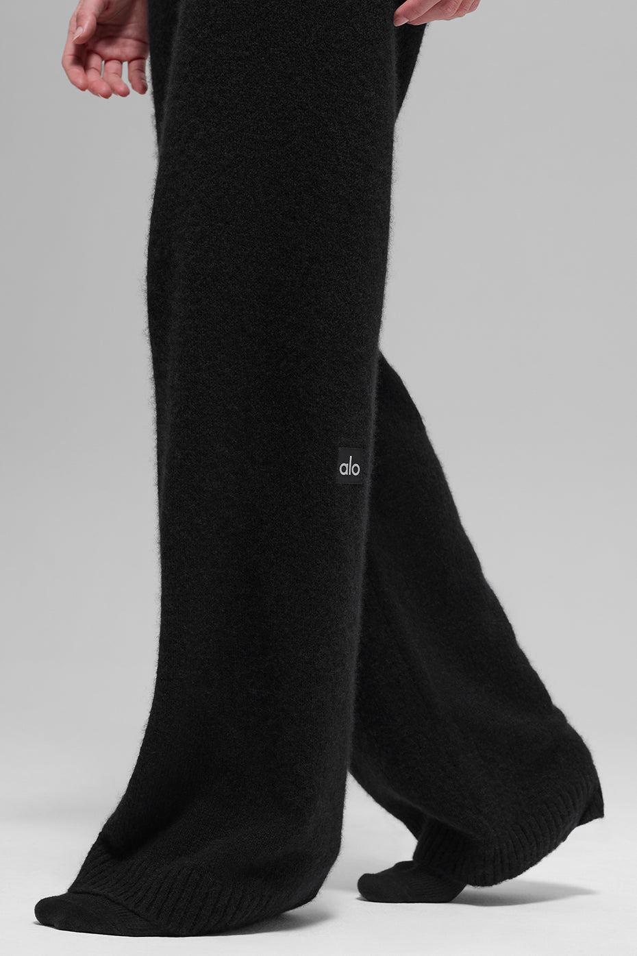 Wool Cashmere High-Waist New Class Wide Leg Pant