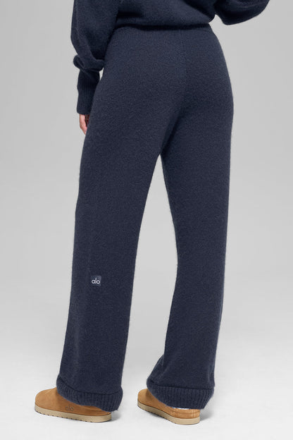 Wool Cashmere High-Waist New Class Wide Leg Pant