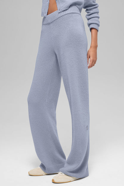 Wool Cashmere High-Waist New Class Wide Leg Pant
