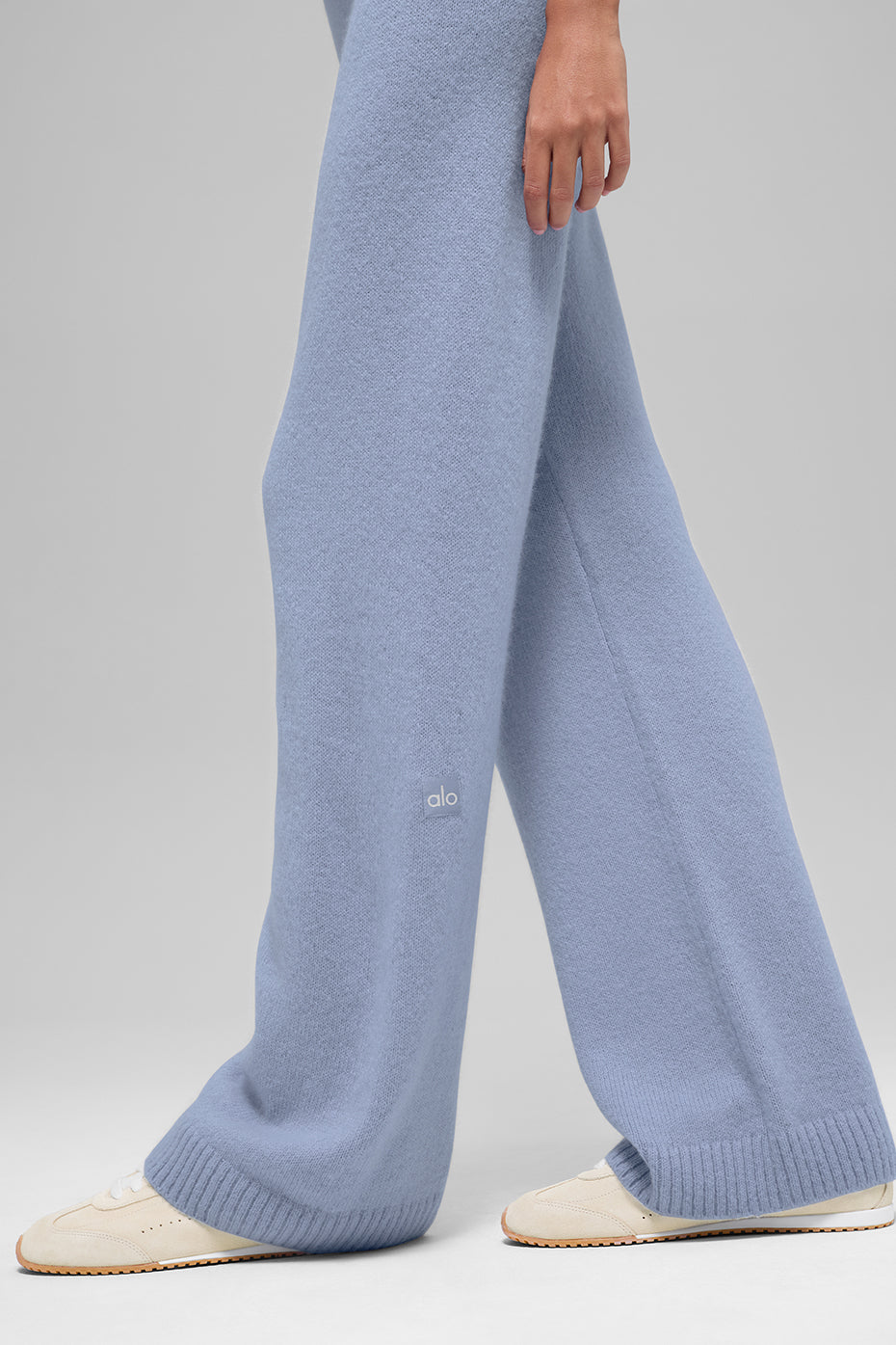 Wool Cashmere High-Waist New Class Wide Leg Pant