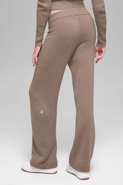 Wool Cashmere High-Waist New Class Wide Leg Pant