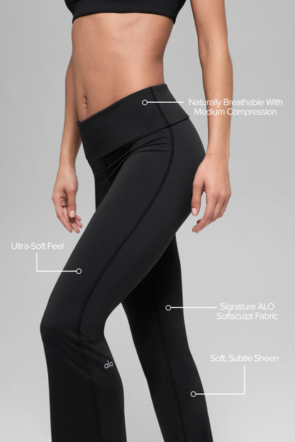 ALO Softsculpt Foldover Flare Legging