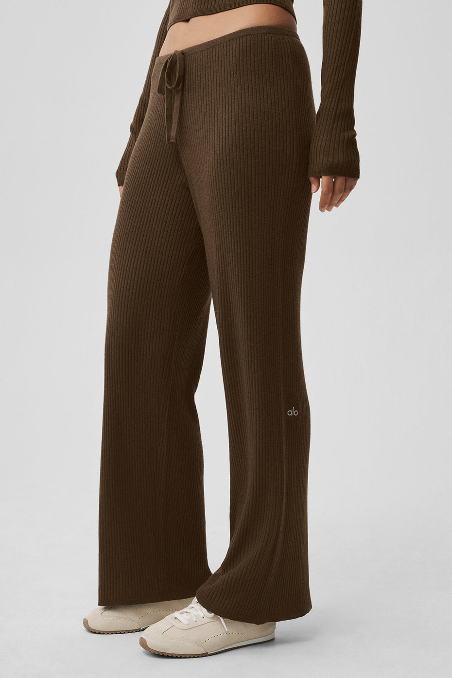 Sweater Knit Mid-Rise Unwind Wide Leg Pant