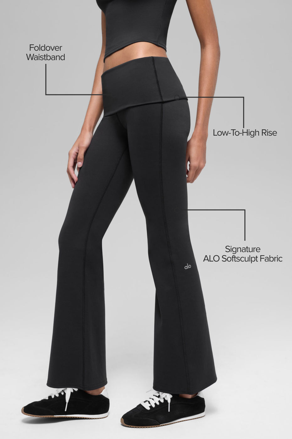 ALO Softsculpt 7/8 Foldover Flare Legging