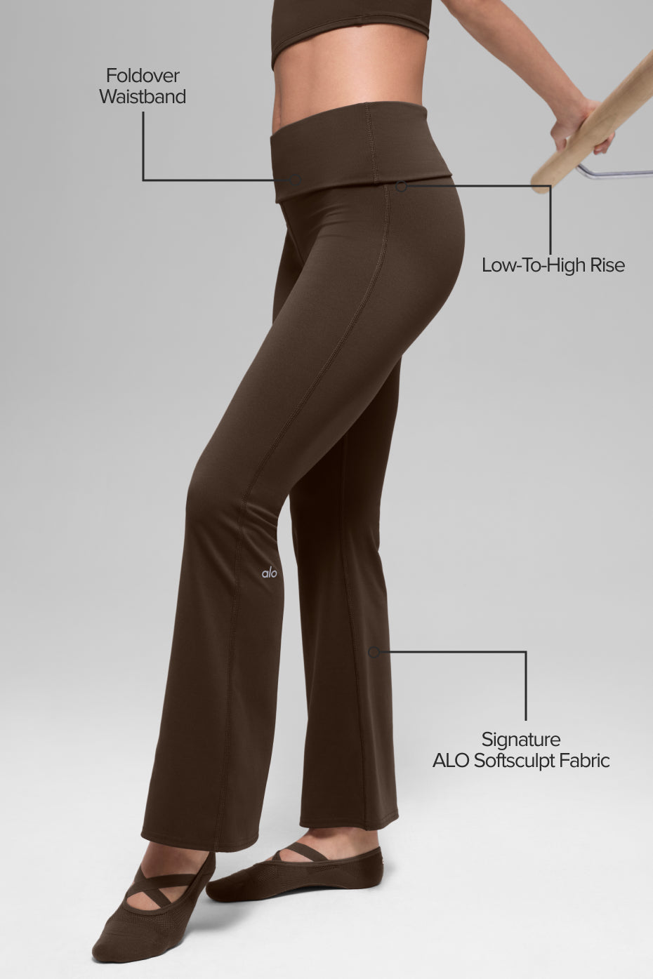ALO Softsculpt 7/8 Foldover Flare Legging