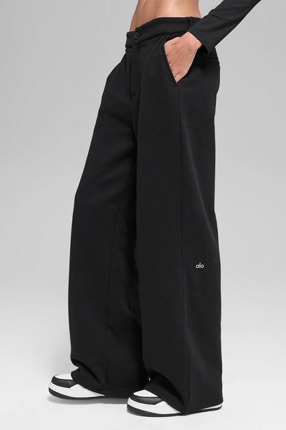High-Waist Sweatpant Trouser