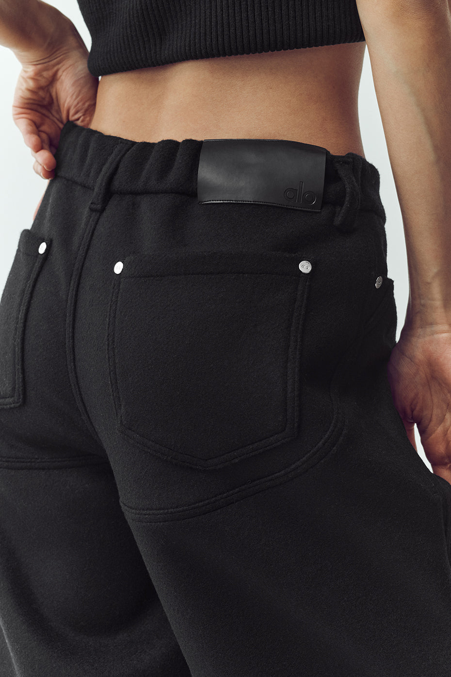 Wool Blend Nightcap Wide Leg Pant