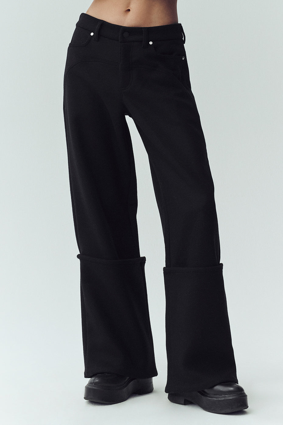 Wool Blend Nightcap Wide Leg Pant
