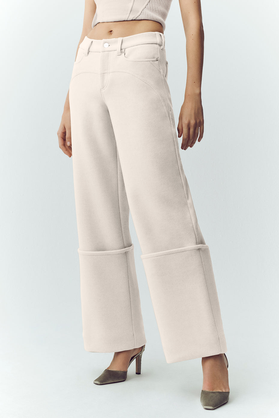 Wool Blend Nightcap Wide Leg Pant