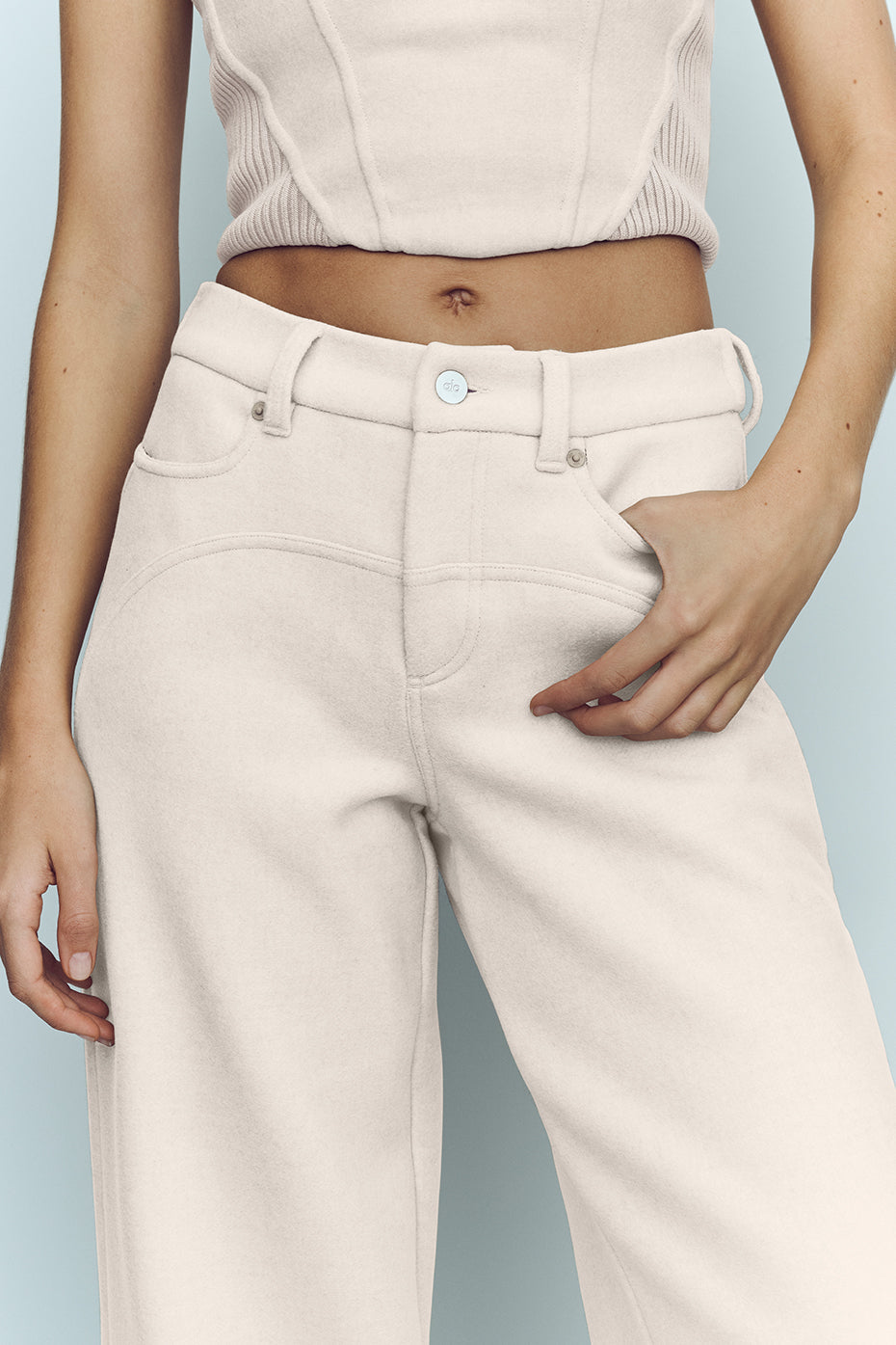 Wool Blend Nightcap Wide Leg Pant