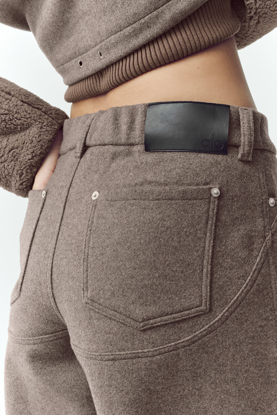 Wool Blend Nightcap Wide Leg Pant