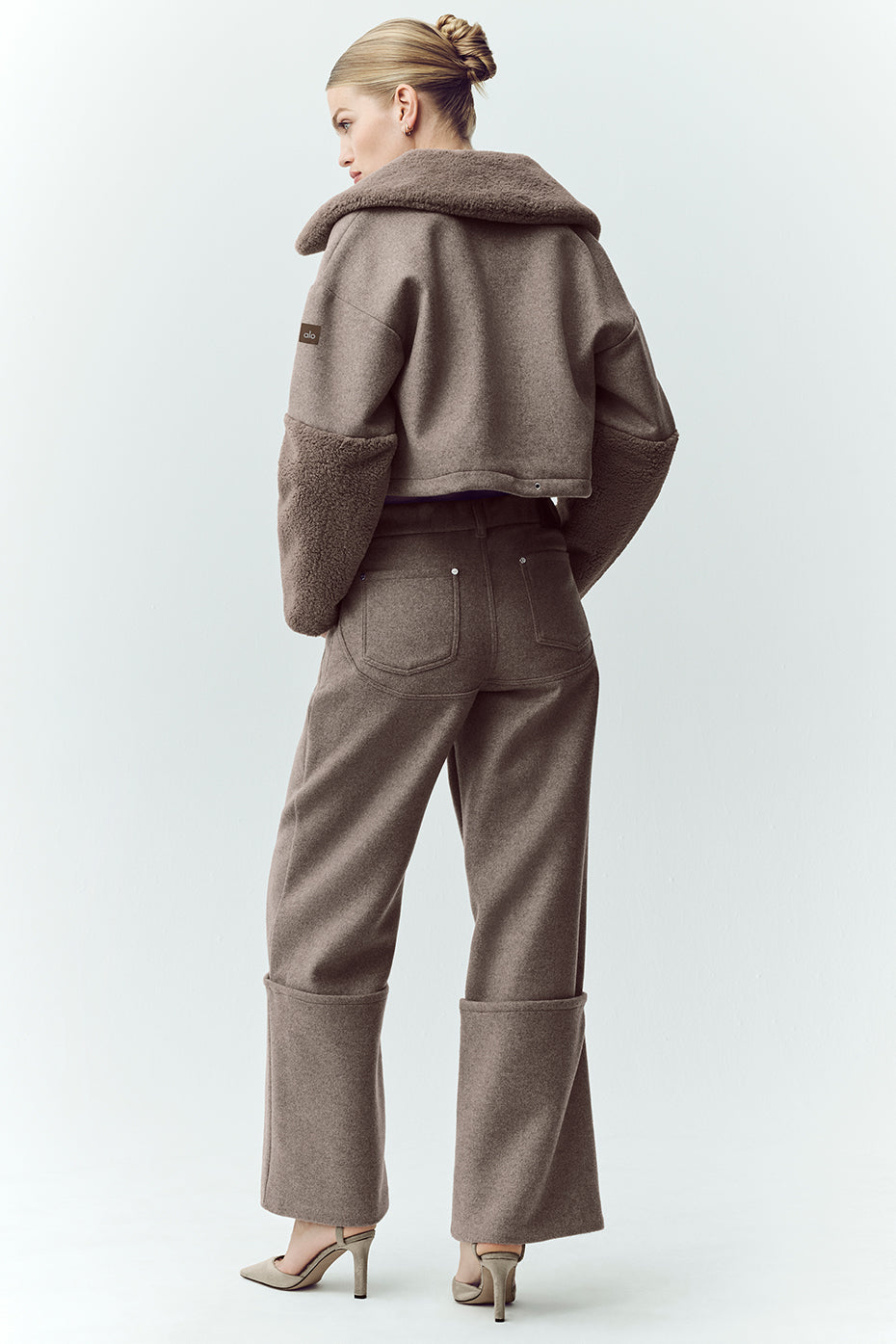 Wool Blend Nightcap Wide Leg Pant