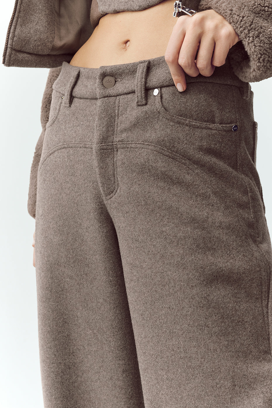 Wool Blend Nightcap Wide Leg Pant