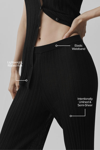 Sweater High-Waist Sunlit Straight Leg Pant