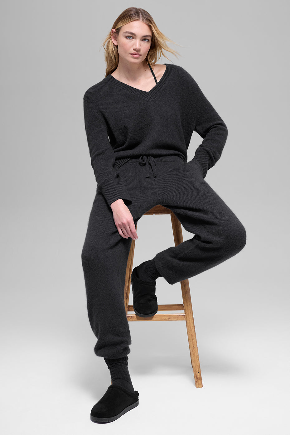 Wool Cashmere High-Waist New Class Jogger