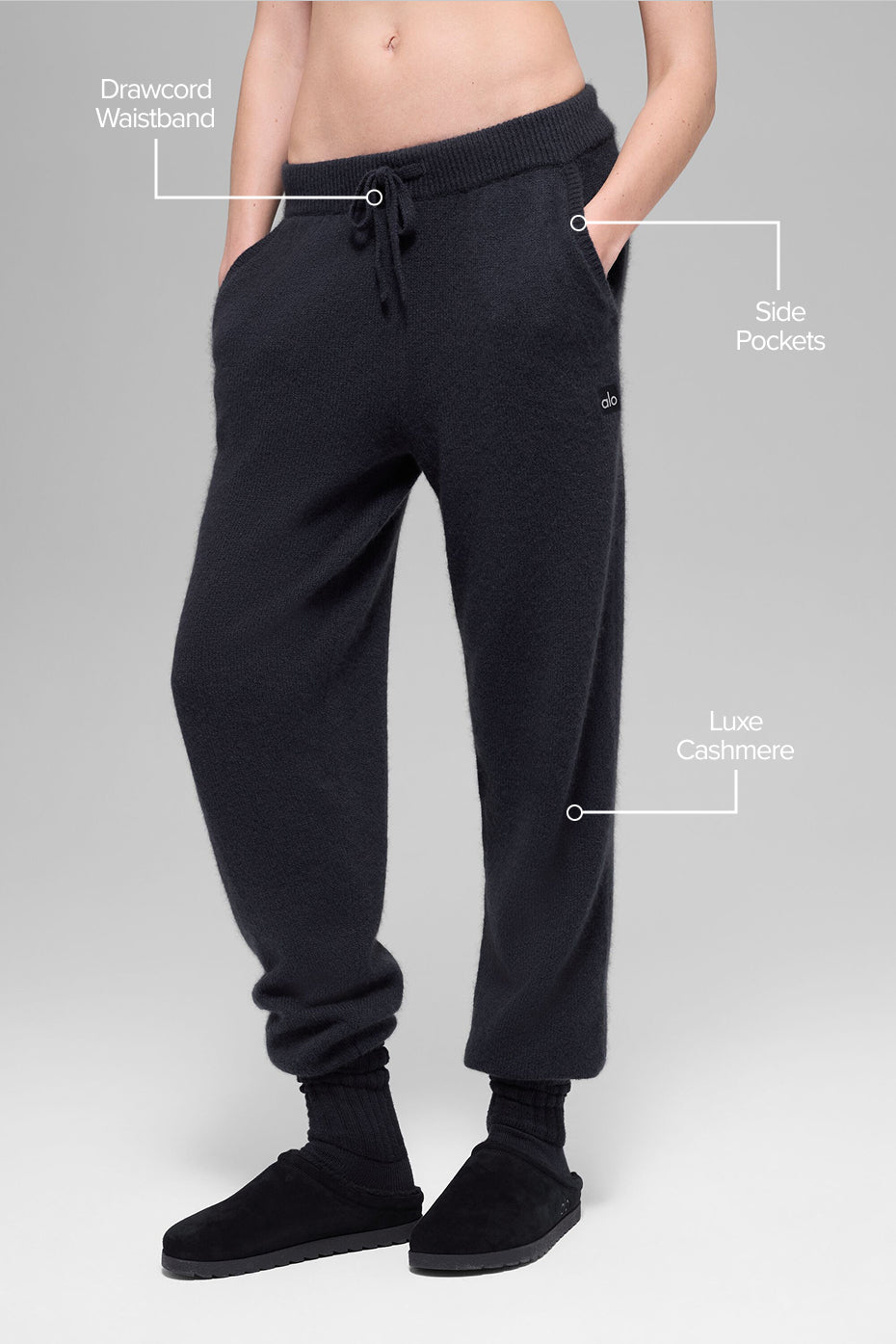 Wool Cashmere High-Waist New Class Jogger