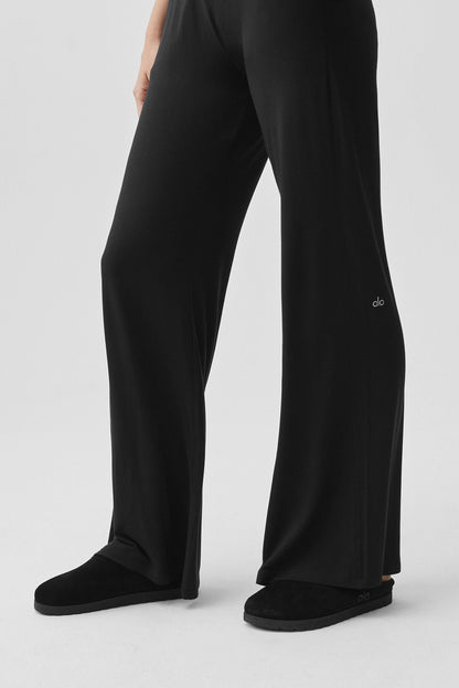 Semi-Sheer Delicate Lounge Flare Pant (Long)