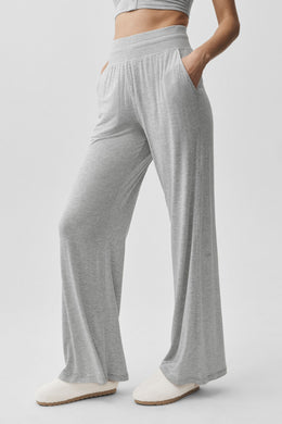 Semi-Sheer Delicate Lounge Flare Pant (Long)