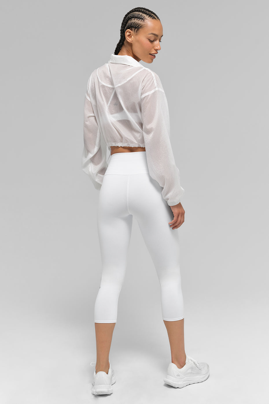 High-Waist Airbrush Capri