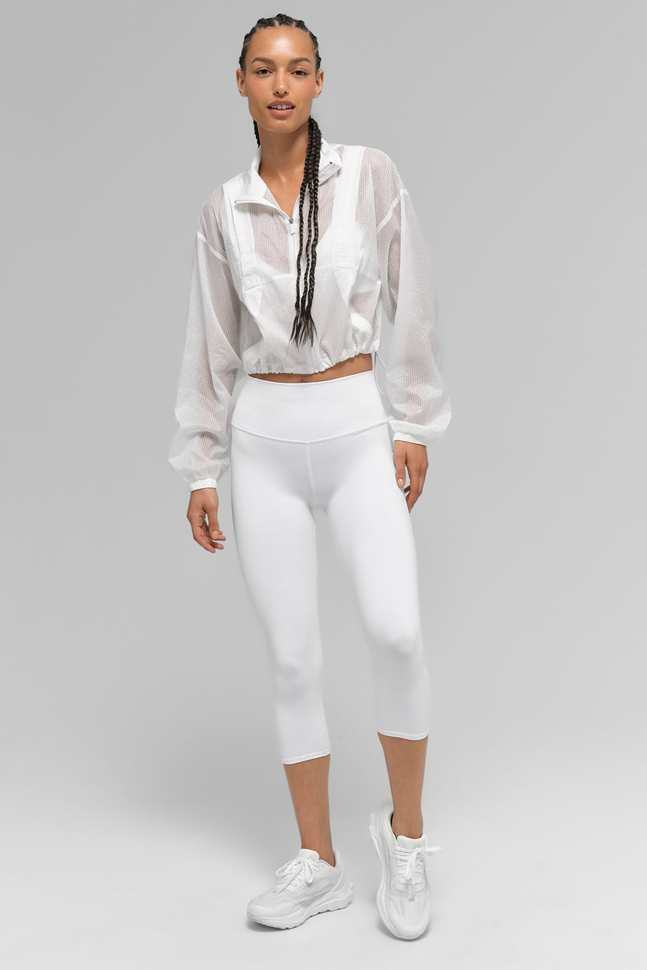 High-Waist Airbrush Capri