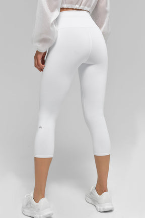 High-Waist Airbrush Capri
