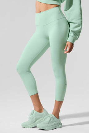 High-Waist Airbrush Capri