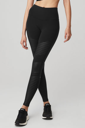 High-Waist Moto Legging