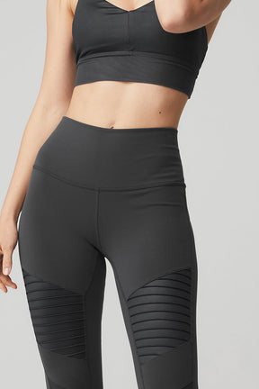 High-Waist Moto Legging