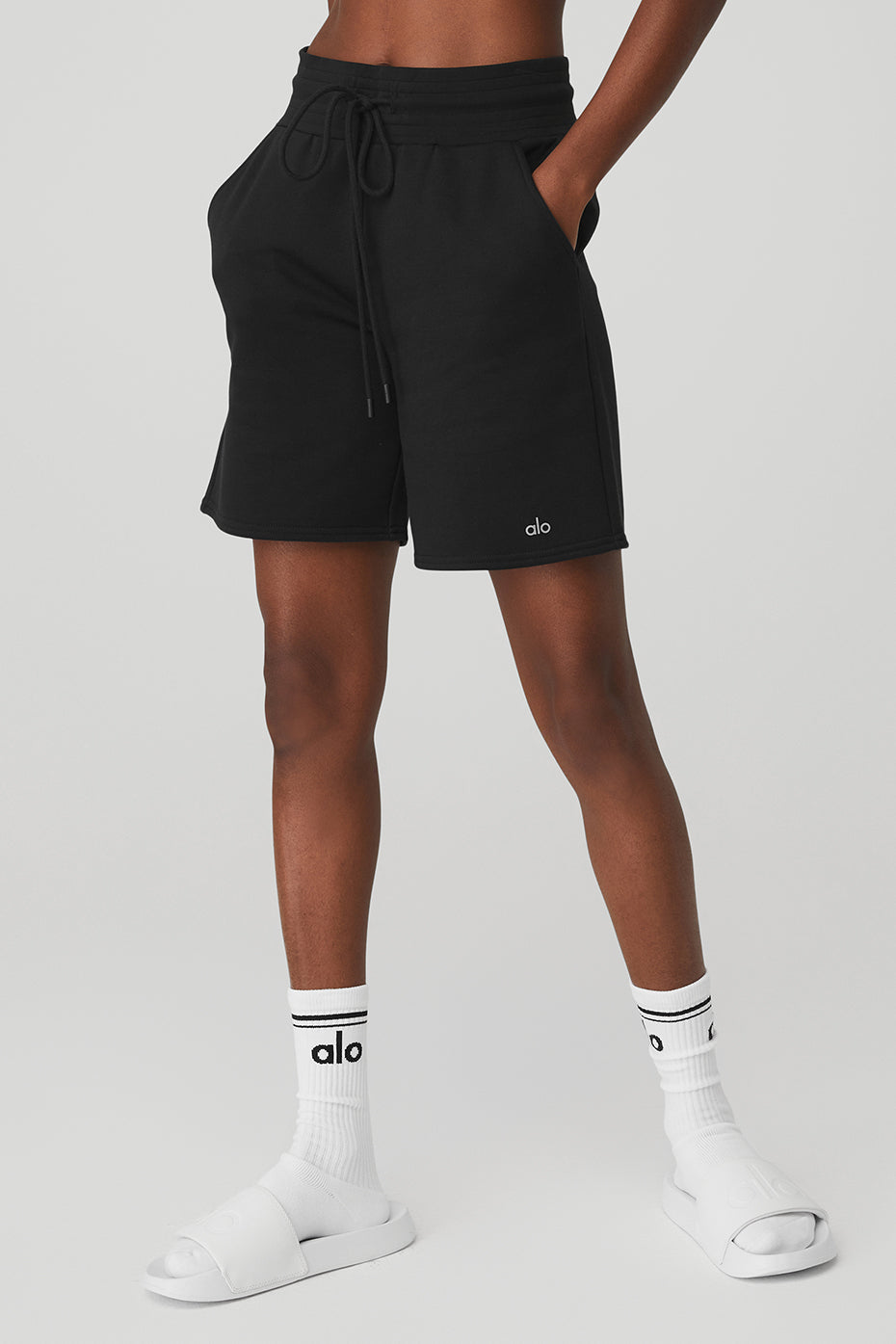 High-Waist Easy Sweat Short