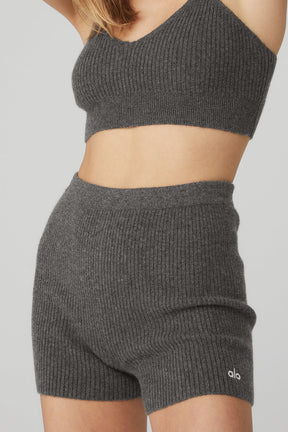 Cashmere Ribbed Staycation Short