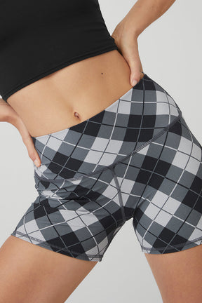 4" Vapor High-Waist Argyle Short