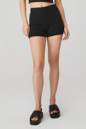 Goddess Ribbed High-Waist Hot Short