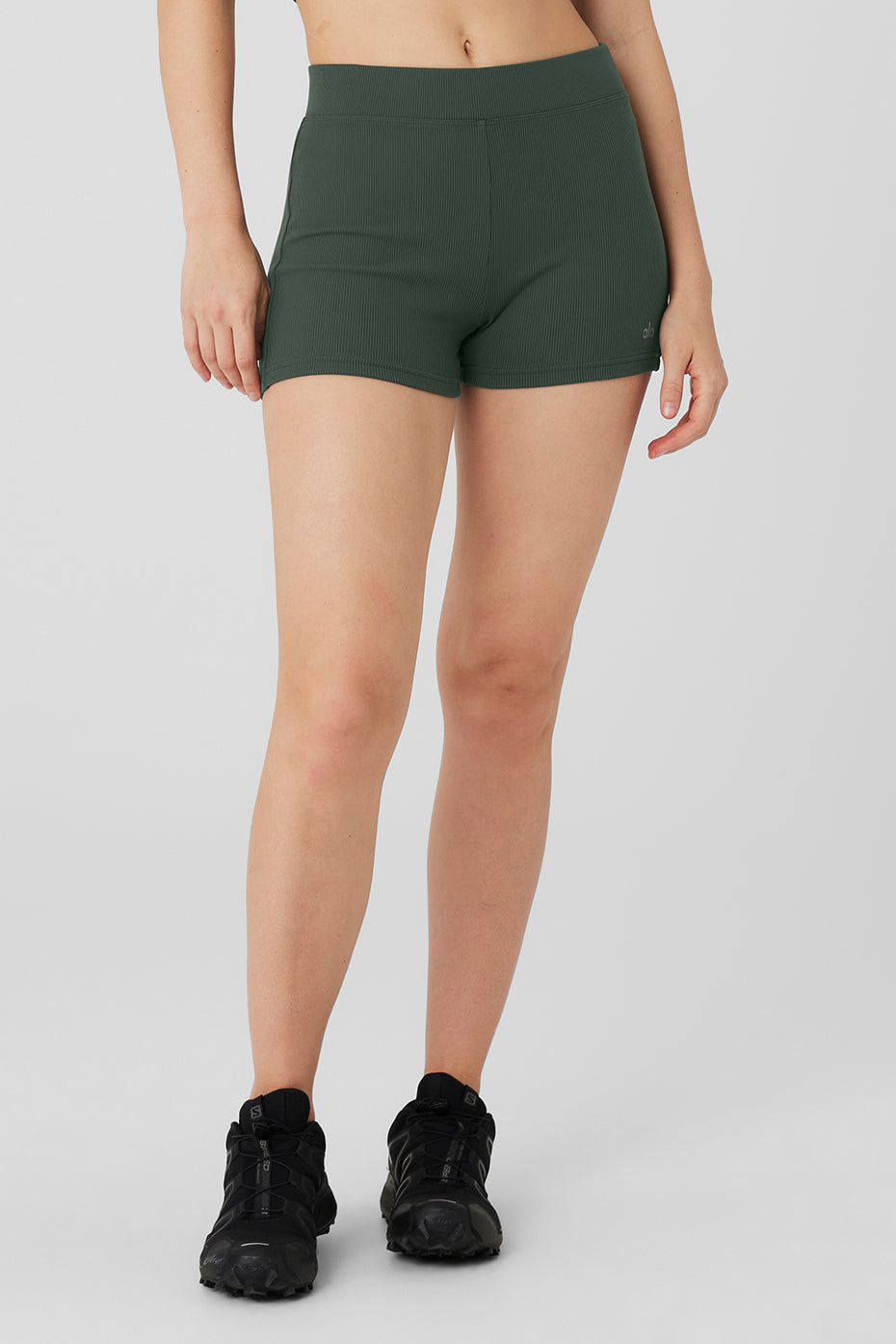 Goddess Ribbed High-Waist Hot Short