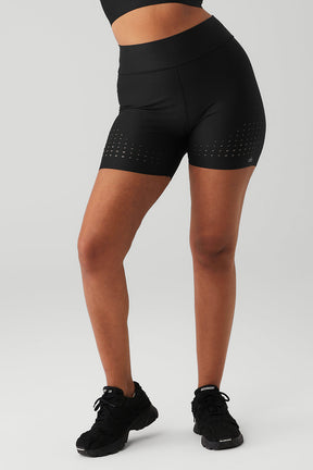 5" Airlift High-Waist Laser Cut Speedy Short