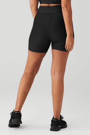 5" Airlift High-Waist Laser Cut Speedy Short