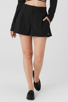 High-Waist Status Trouser Short