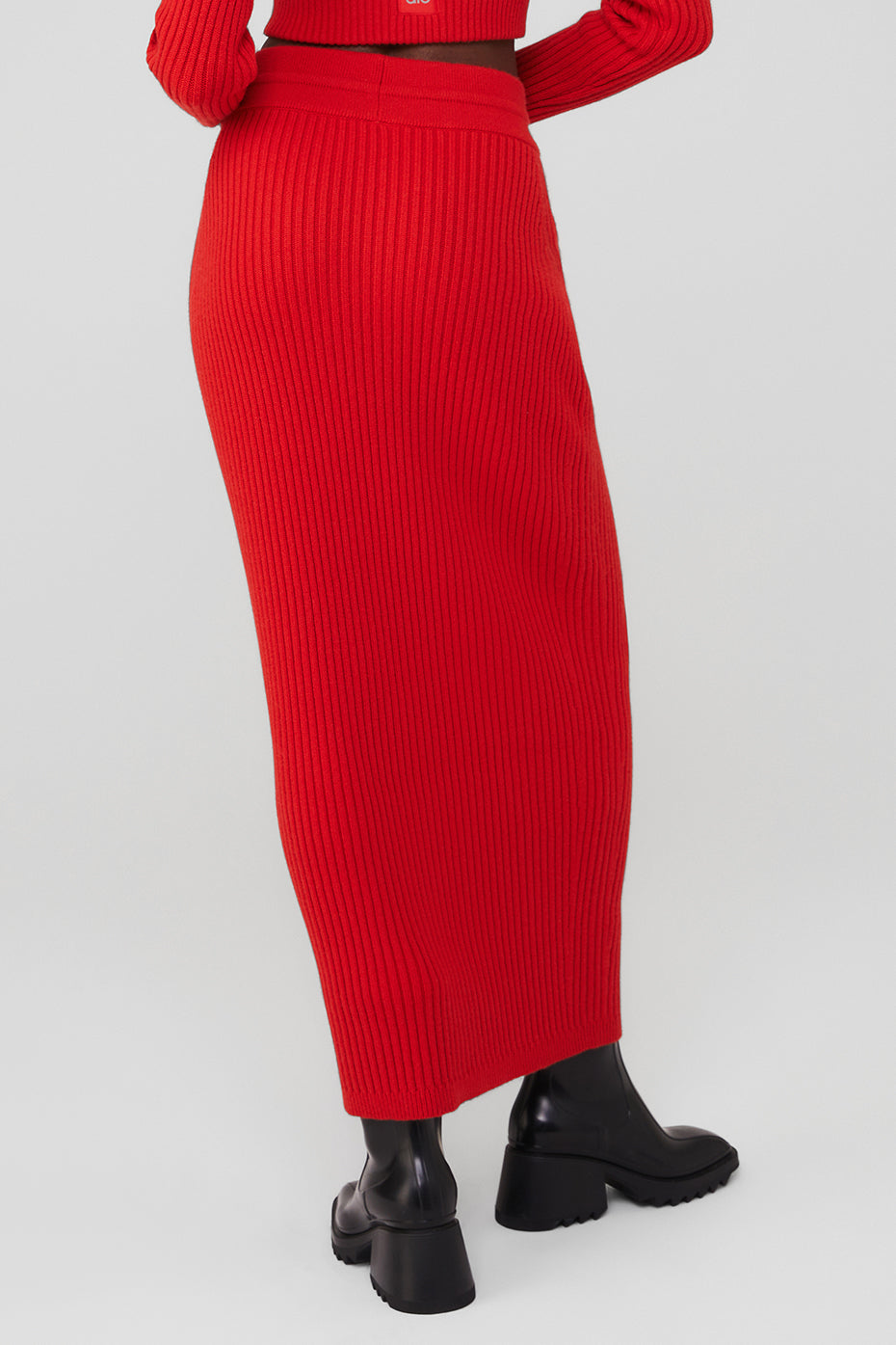 Cashmere Ribbed High-Waist Winter Dream Skirt