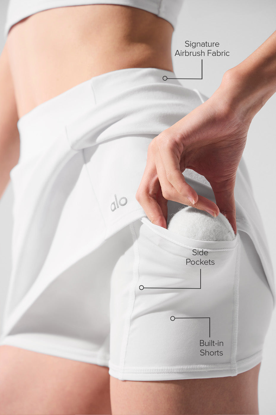 Airbrush High-Waist Good Form Tennis Skirt