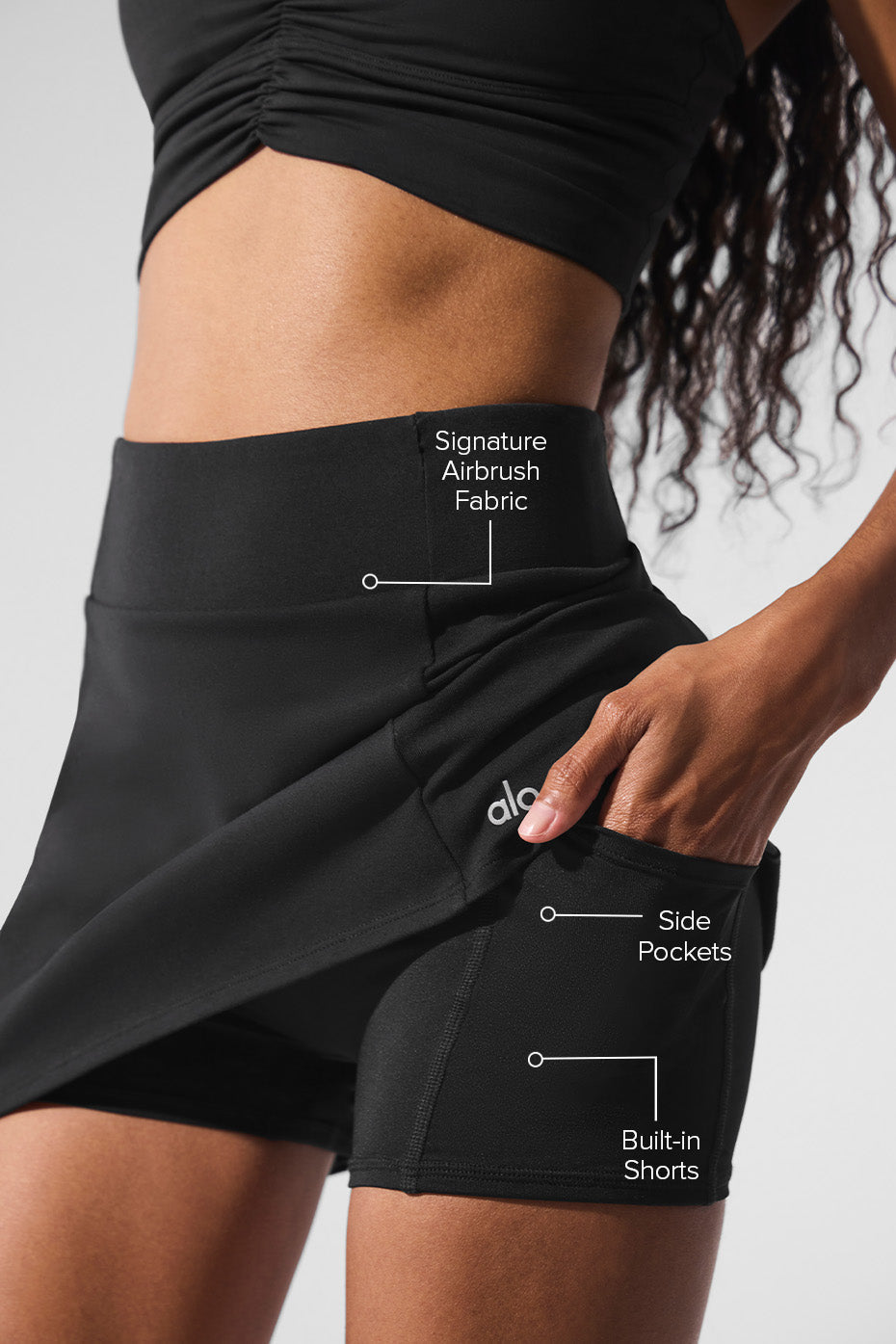 Airbrush High-Waist Good Form Tennis Skirt