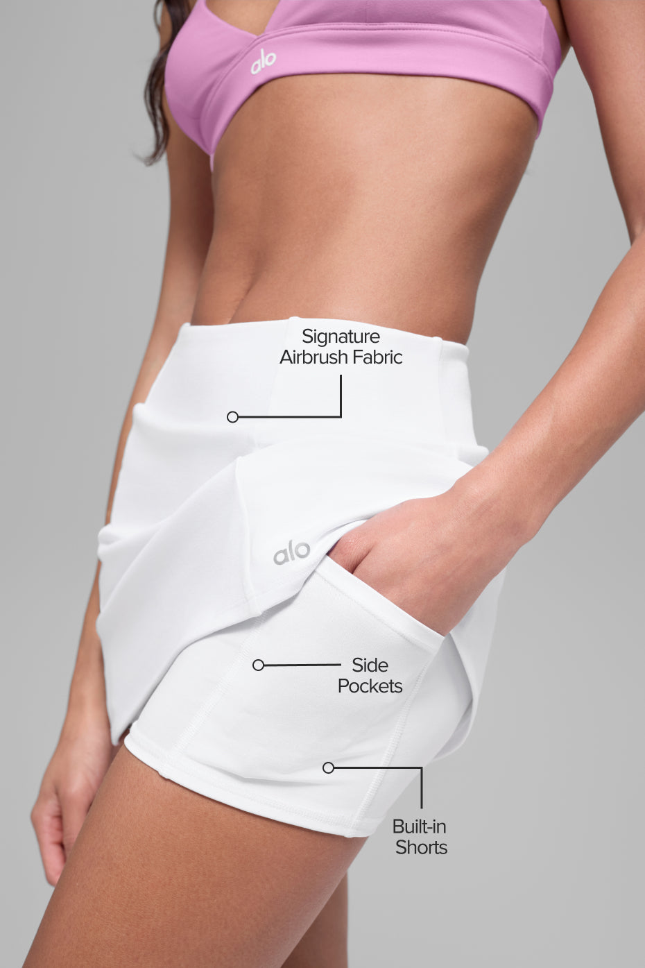 Airbrush High-Waist Good Form Tennis Skirt
