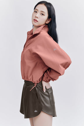 Faux Leather Power Hour Short