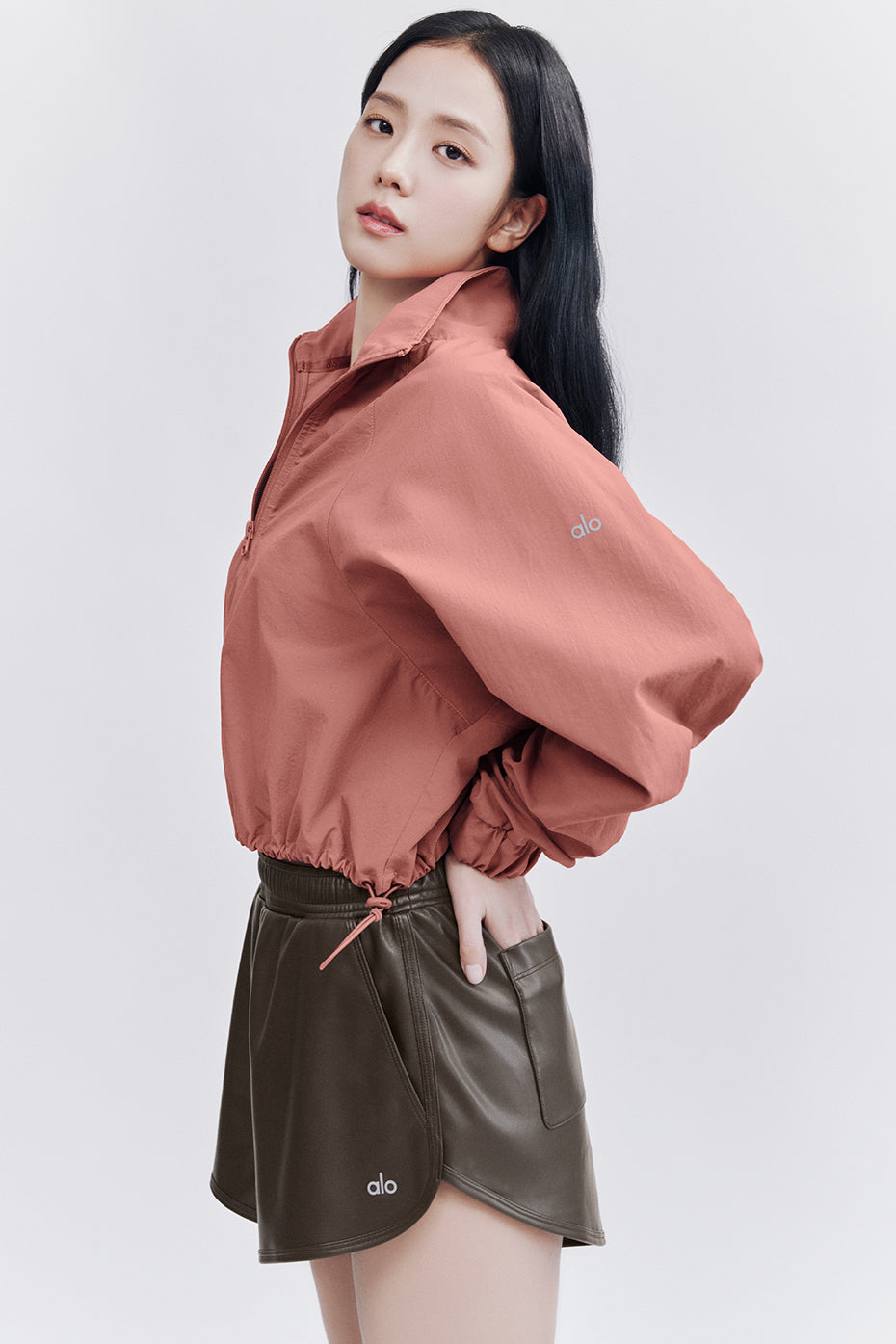 Faux Leather Power Hour Short