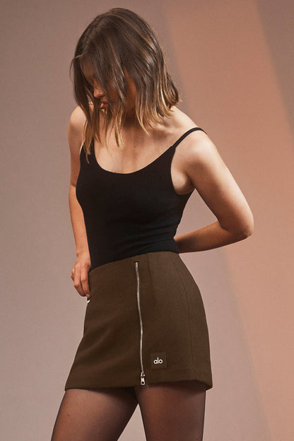 Winter Wool Vendome Mini Skirt