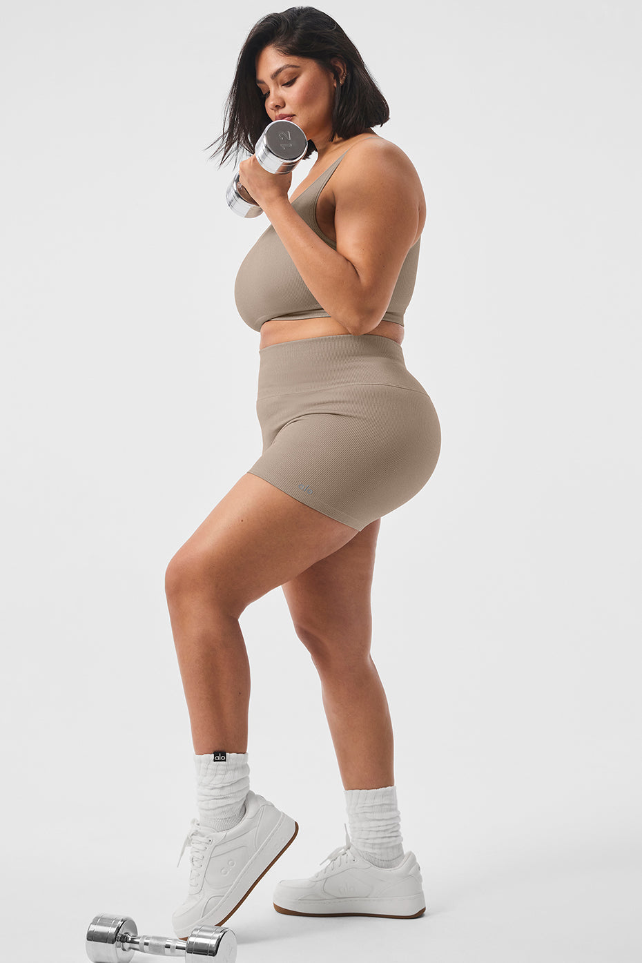 3" Seamless Ribbed Shimmer Short