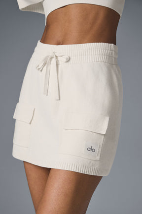 Scholar Knit Cargo Skirt