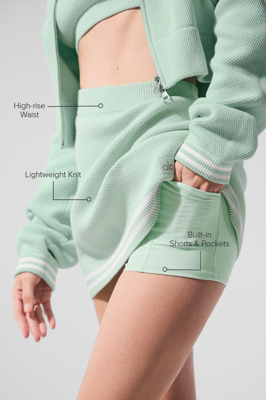 Tennis Club Sweater Knit Skirt