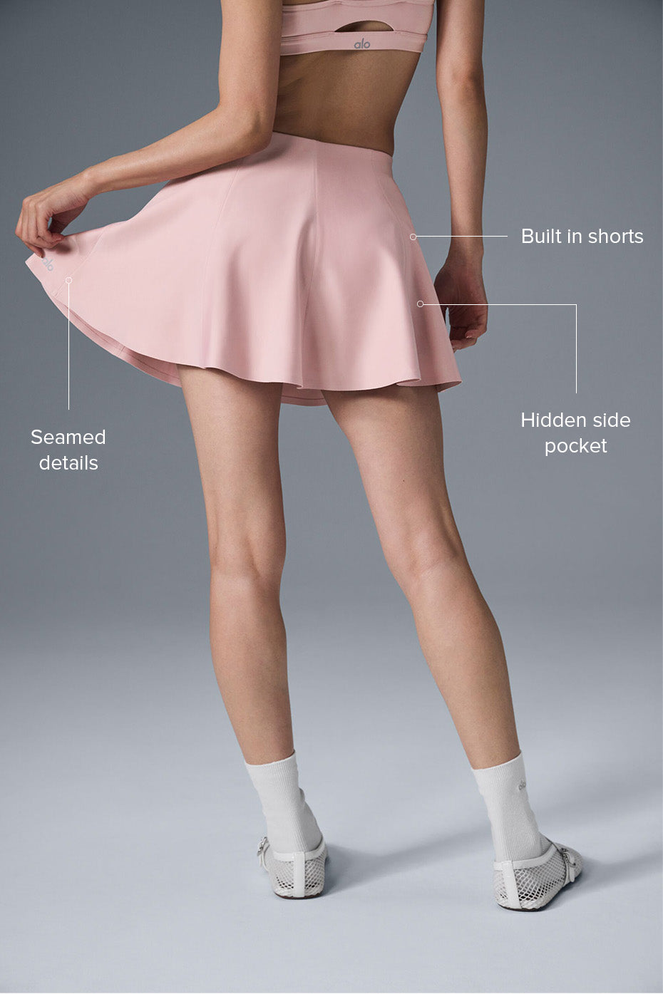 Airlift Down The Line Tennis Skirt