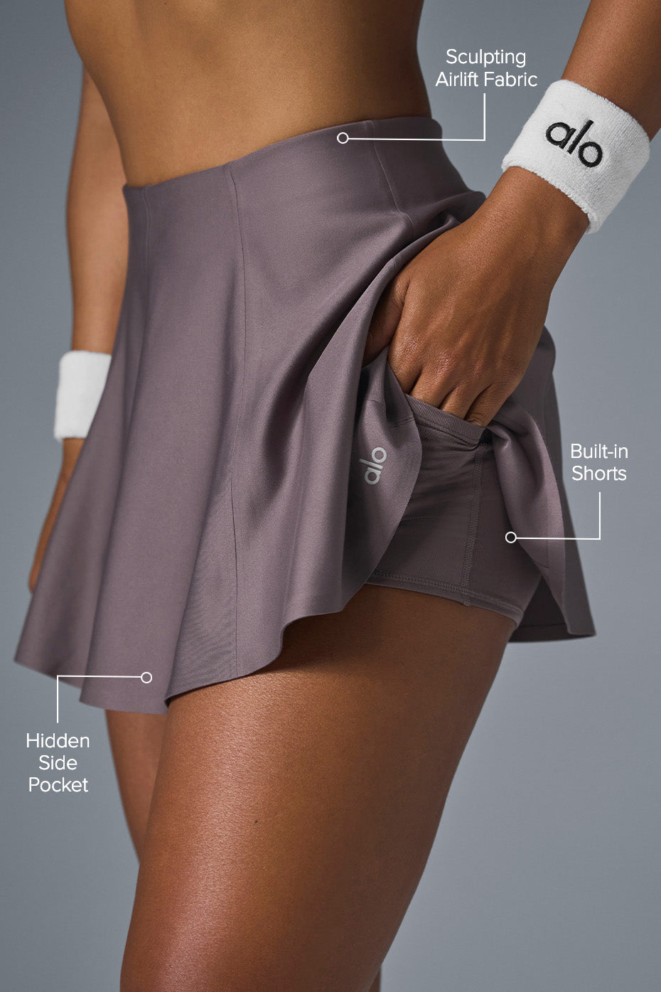 Airlift Down The Line Tennis Skirt
