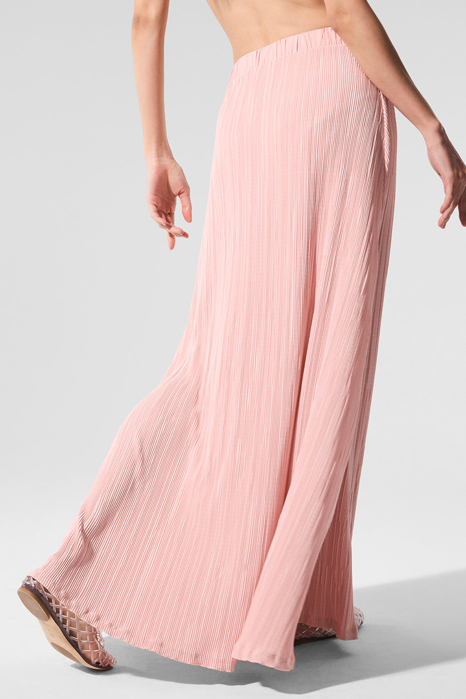 Micro Plisse Game On Long Skirt