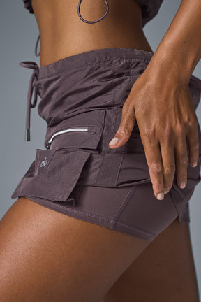 Crinkle Surplus Mini Skirt